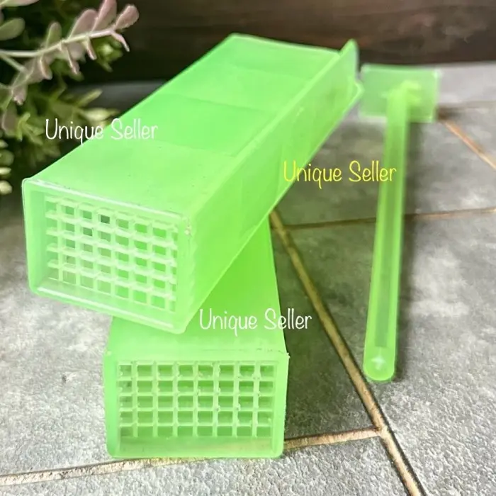 Cetakan Jelly Mie Puding Agar Dorong / Cetakan Mie Jelly Puding Dorong / Cetakan Jelly Jelli Jely Jeli Agar Ager Agar2 Ager2 Mie Dorong /  Cetakan Jelly Mie Noodle / Cetakan Pembuat Jelly Mie Agar Bentuk Mie Tokoroten / Alat Pemotong Puding Mie Jelly