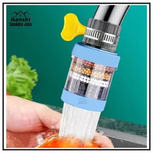 Saringan Air Kran Filter Sambungan Keran Wastafel Dengan 4 Lapis Penyaring Water Filter Karbon