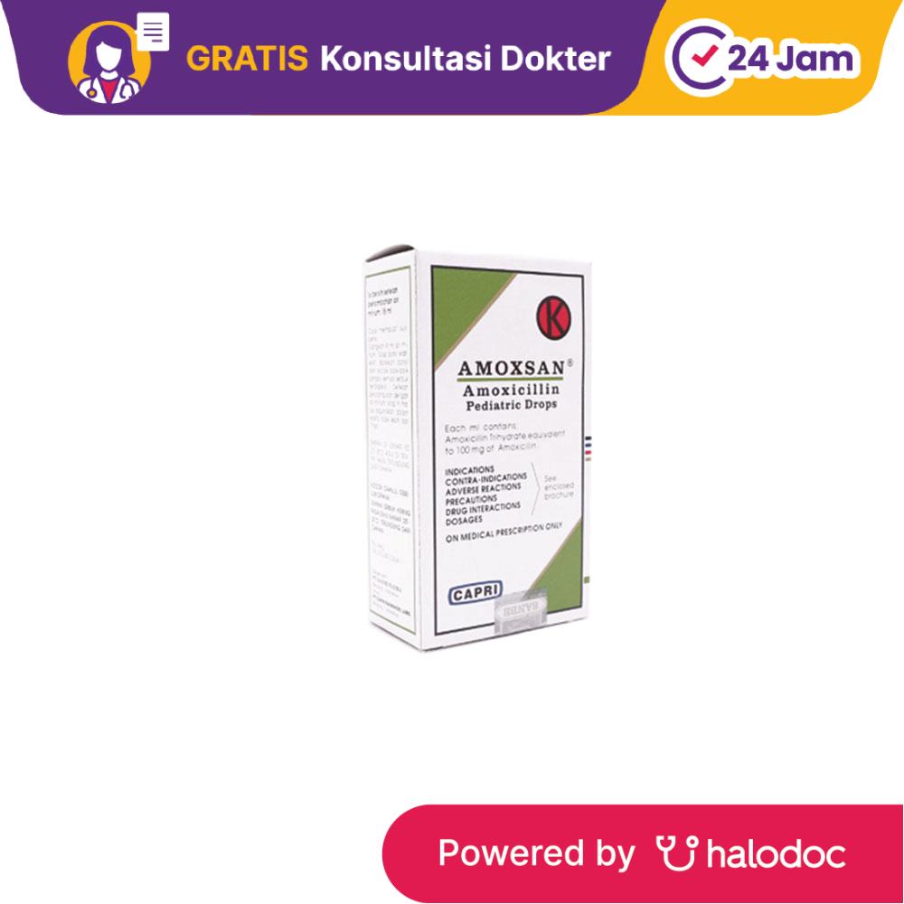 Amoxsan Drops 15 ml - Antibiotik - Halodoc