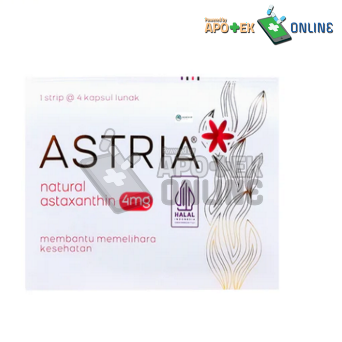 Gambar ASTRIA ASTAXANTHIN 4MG 4 KAPSUL dari Apotek Kenaiban Karawaci Kota Tangerang Tokopedia