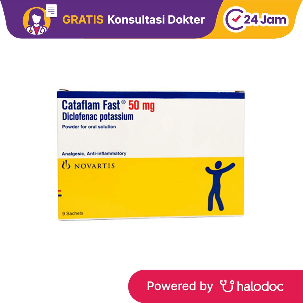 Cataflam Fast Powder 50 mg 9 Sachet - Obat Demam & Nyeri - Halodoc