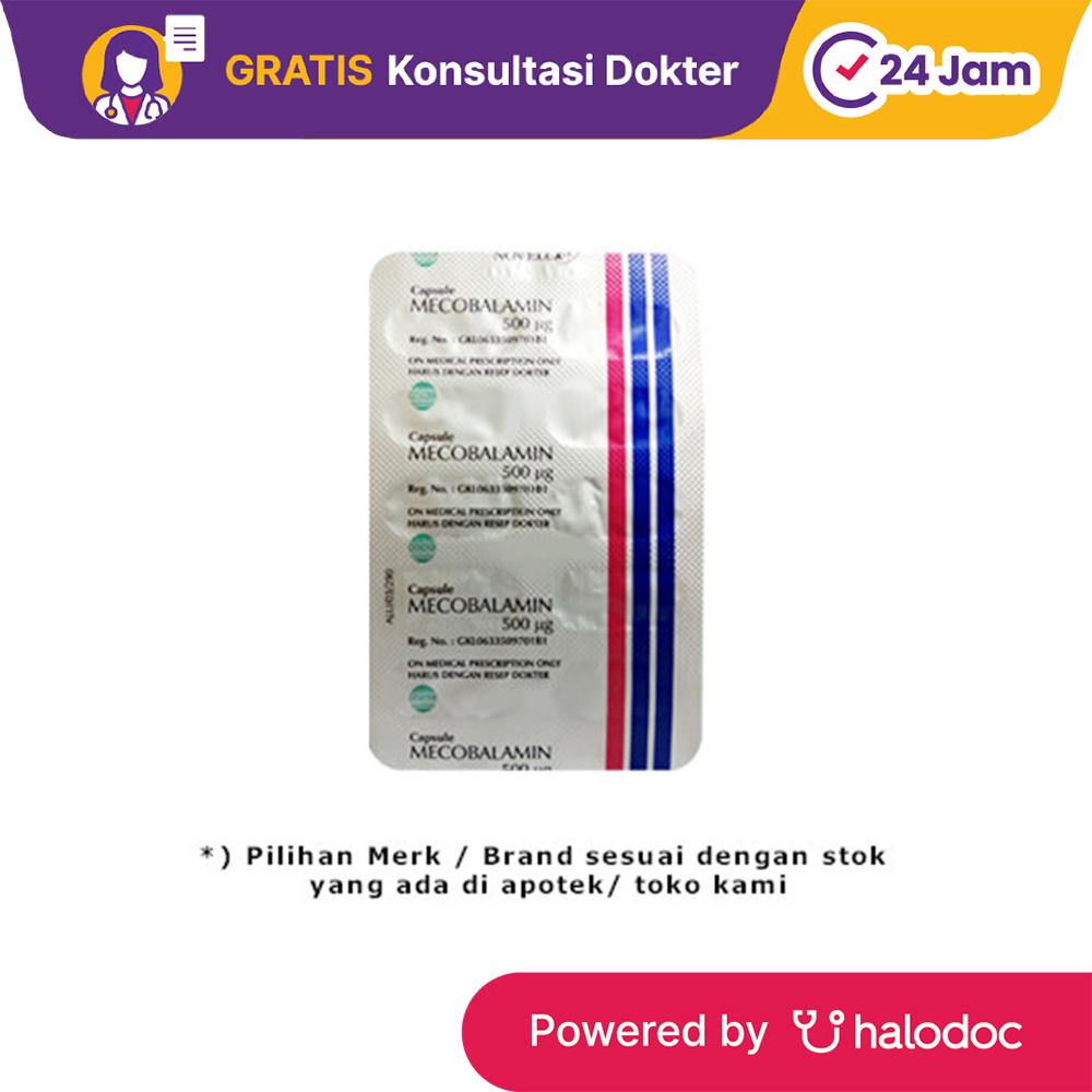 Mecobalamin 500 mcg 10 Kapsul - Vitamin B12 - Halodoc