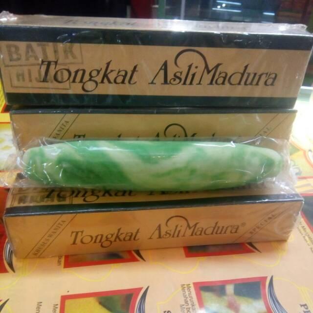 TONGKAT BATIK HIJAU ASLI MADURA JOKOTOLE