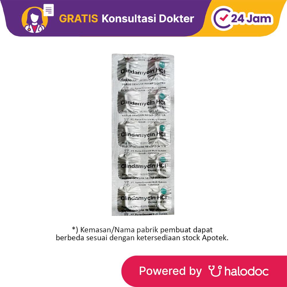 Clindamycin 300 mg 10 Kapsul - Antibiotik - Halodoc