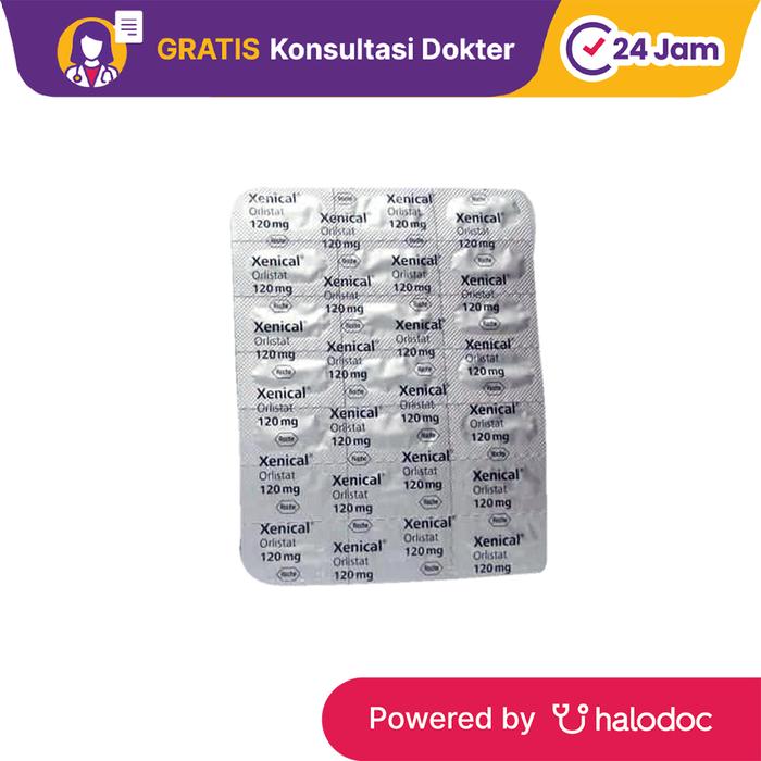 Gambar Xenical 120 mg 21 Kapsul - Mengurangi Lemak Tubuh - Halodoc dari Apotek Helios Medika Sukmajaya Kota Depok Tokopedia