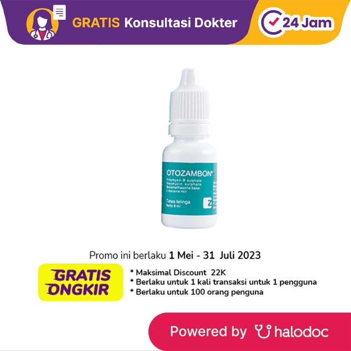 Gambar Otozambon Ear Drops - Obat Tetes Telinga - Halodoc dari Apotek SBS Farma Gading Serpong Kab. Tangerang Tokopedia