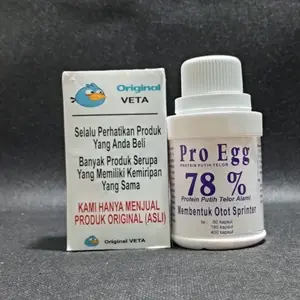 PRO EGG 78% PROTEIN PUTIH TELUR ALAMI ARISTOL BURUNG SEL OTOT SPRINTER