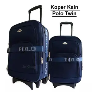 Koper Polo Kain 20 Inch - 24 Inch Bahan Kanvas Ori Kabin Dan Bagasi Terbaru