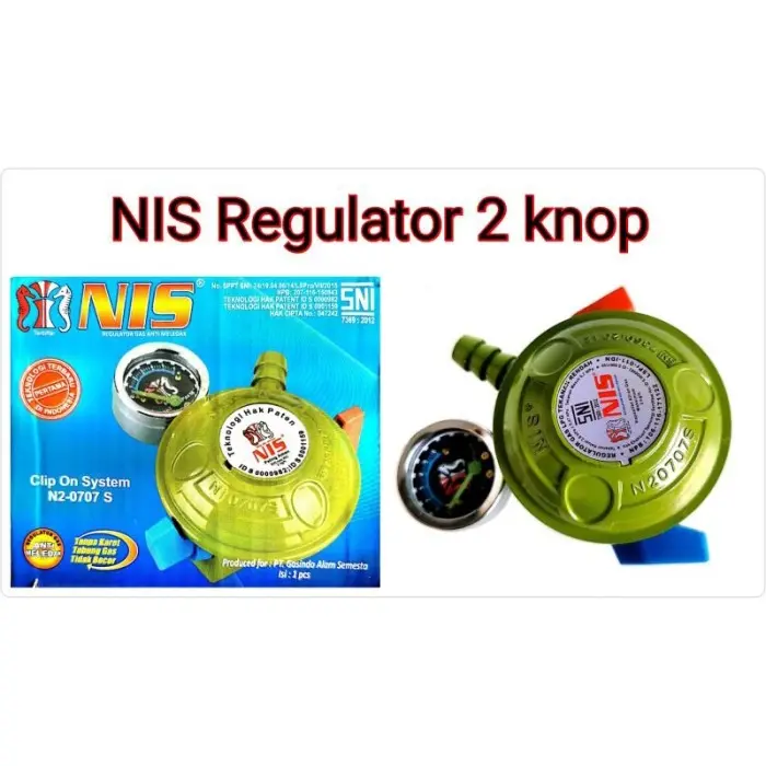 NIS / Poligas / Polygas Regulator Meter Double Knop 2 knop Pengaman 07