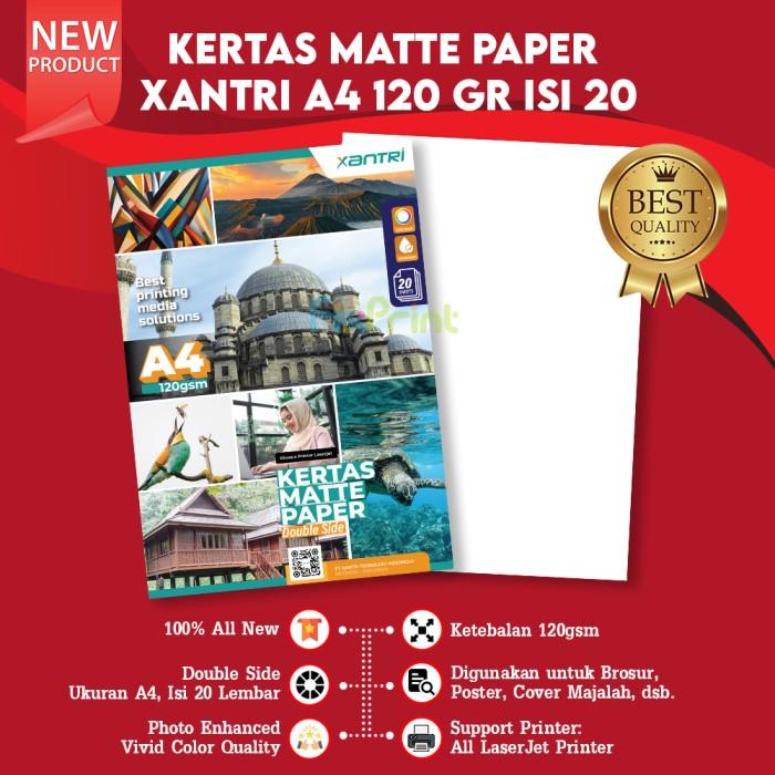 Gambar Kertas Matte Paper Double Side 120gsm, Kertas Matte Printer A4 20pcs dari FixPrint Plus Kota Administrasi Jakarta Pusat Tokopedia