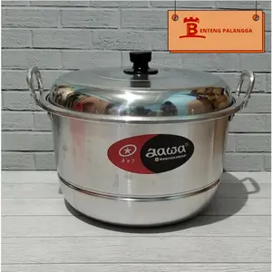 Panci Dandang Kukus Maspion Jawa 18 20 22 24 26 28 30 33 cm Aluminium/Dandang Nasi