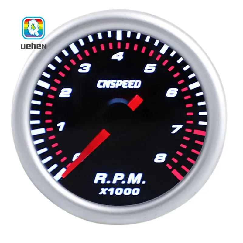 Cnspeed 2Inch 52mm Auto Car Tachometer Tacho Gauge 0-8000 RPM 12V
