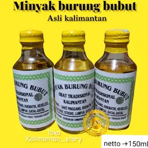 Minyak Burung Bubut urut gosok pijat rematik asam urat asli kalimantan