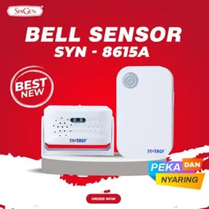 [ORIGINAL] Bel Pintu/DoorBell Wireles SYNERGY by shigen sensor Gerak SYN-8615A