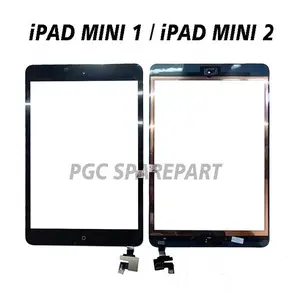 Original Touchscreen Tab Ipad Mini 1 / Ipad Mini 2 A1432 A1454 A1455 A1489 A1490 A1491 - Kaca Layar Sentuh Ts Dengan Tombol Home