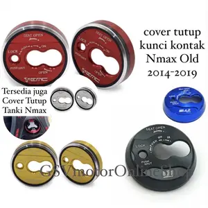 Cover Tutup Kunci Kontak Nmax Old 2014-2019 EMC Tutup Kontak Kunci Cnc Bahan Premium Two Tone Full CNC Tersedia Juga Cover Tutup Tanki Nmax Lama 2014-2019