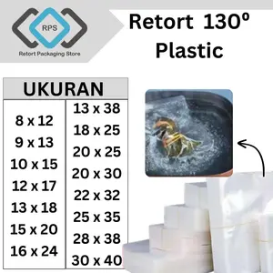 Plastik vacum sous vide Retort tahan panas 130C bisa kukus / rebus M-L