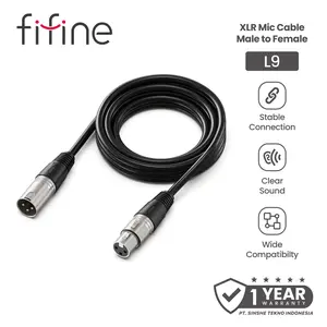 FIFINE L9 XLR Cable for Connecting Interfaces or Audio Mixers Kabel Audio XLR Male to Female Extension Microphone