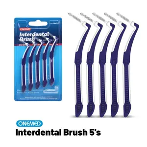 New ONEMED Interdental Brush Sikat Sela Gigi dan Behel Isi 5 Pcs .