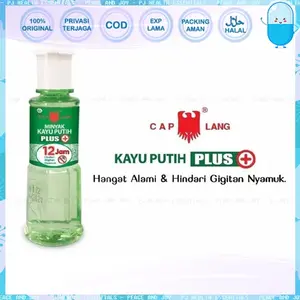 MINYAK KAYU PUTIH PLUS 12 JAM CAP LANG 30 ML MENCEGAH GIGITAN NYAMUK DIJAMIN ORIGINAL