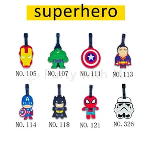Tag koper anak superhero gantungan nama karakter kartun