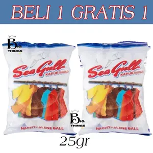 Beli 1 Gratis 1 Kamper Lemari Pewangi kapur Barus Putih kamper penghilang Bau anti Kecoa pewangi pakaian 25 gr