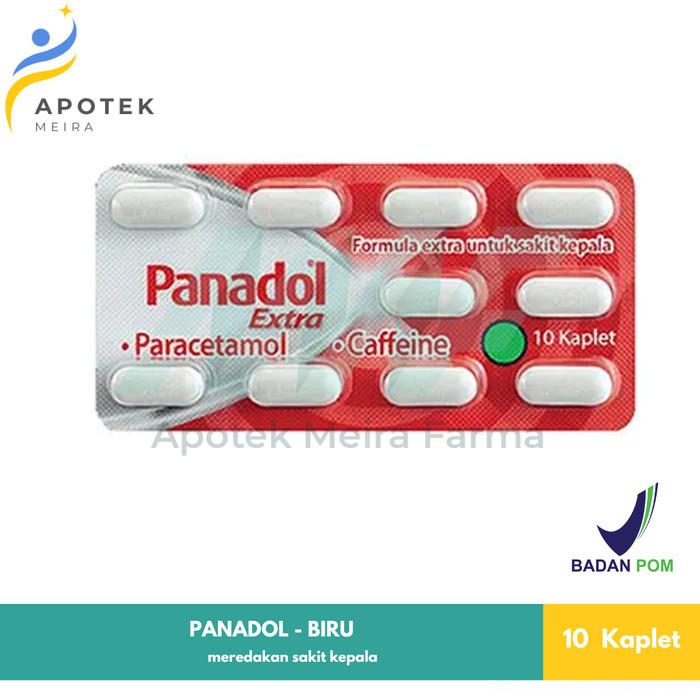 panadol extra merah 10 tablet - obat sakit kepala