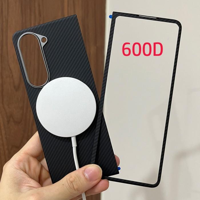 Magnet 600D Aramid Carbon Fiber Phone Case For Samsung Galaxy Z Fold 5 Magsafe