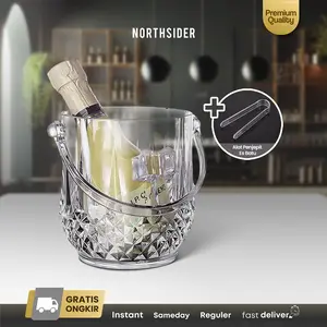 Ice bucket wadah es batu acrylic Beer bir wine champagne HM1L