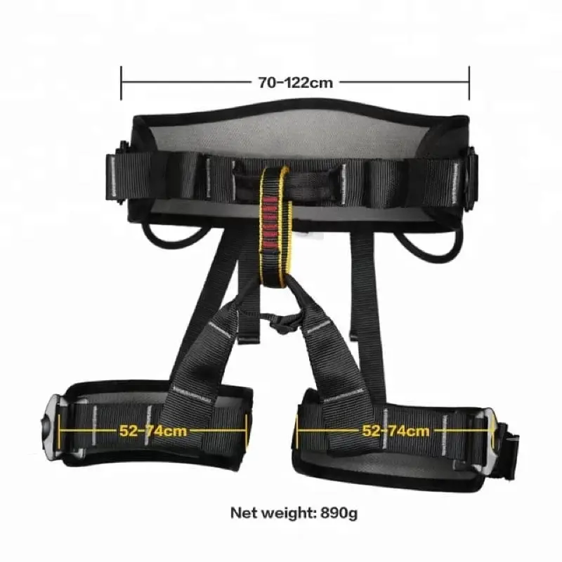 Seat harness xinda half body harness caving climbing rescue survival webing safety belt 3