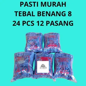 paket 24 pcs 12 pasang 1 lusin Sarung Tangan Kerja Safety Proyek 1 pcs Kain Benang Bintik Serbaguna sarung tangan kerja berkebun safety rajut putih kerja safety proyek bintik kuning kain proyek bangunan kebun benang 8 bintik berkebun kerja safety benang 8