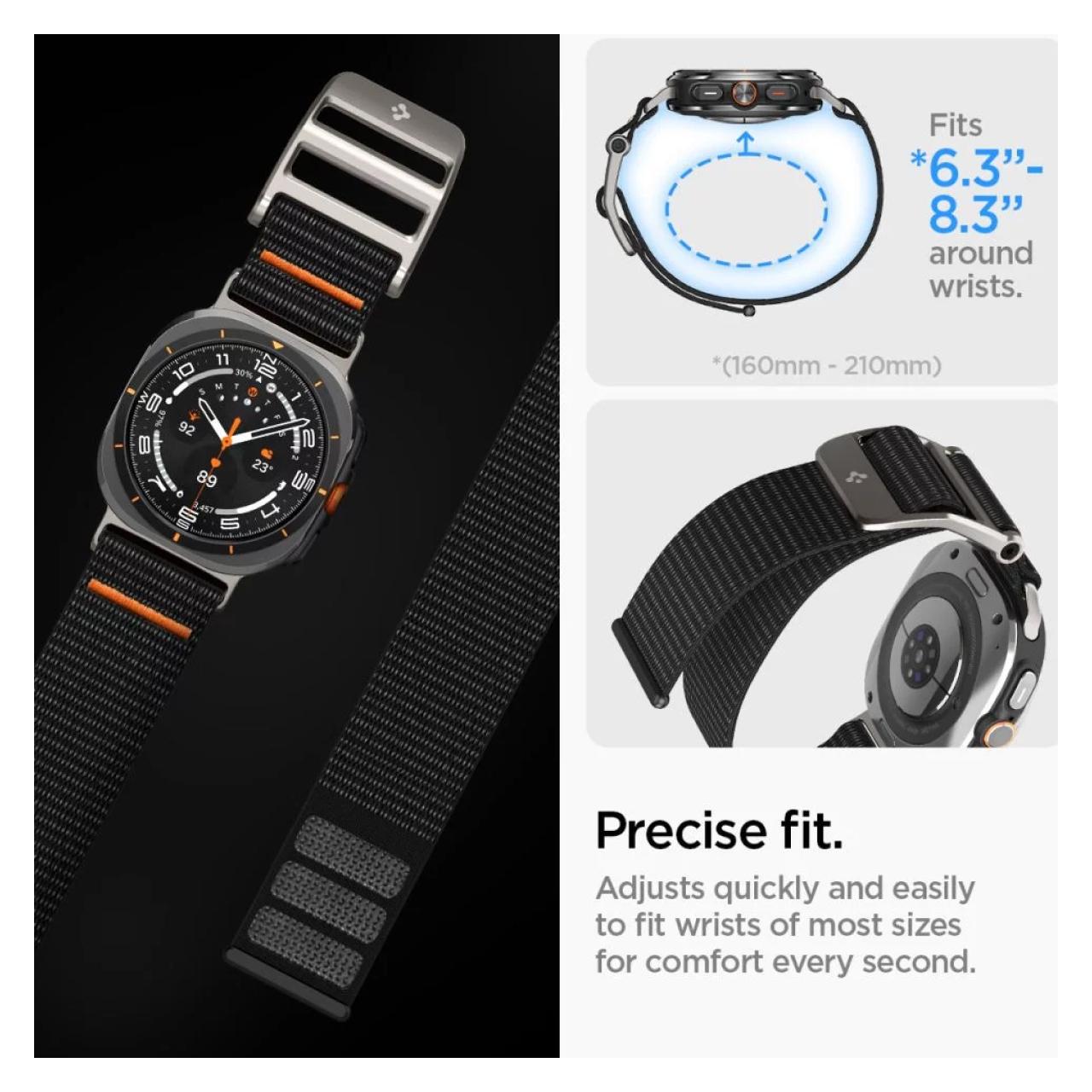 Spigen Galaxy Watch Ultra (47mm) Strap DuraPro Flex - Black AMP08773