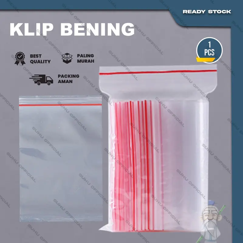 Plastik Klip Ziplock Bening Ukuran 20X30 25X35 30X40 35X45 1