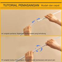 Gambar Medoga Aksesoris Kelambu (Lengkap) Tiang Penyangga Braket Lipat Besi Konektor - Lengkap 1,2m dari kelambu medoga Kota Tangerang 4 Tokopedia