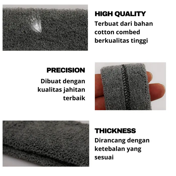 Headband | Ikat Kepala Olahraga | Sports Head Band Gym Fitness 2