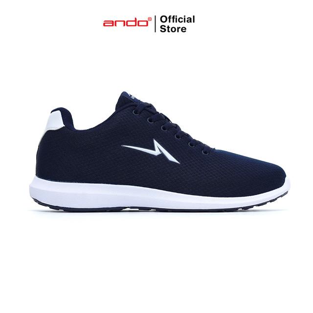 Gambar Ando Official Sepatu Sneakers Berto Pria Dewasa - Biru Tua - 39 dari Ando Official Store Kota Bekasi Tokopedia