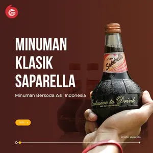 Indo Saparella Sarsaparilla Soft Drink Minuman Soda Limun Jadul Halal Non Alkohol Trending Hits