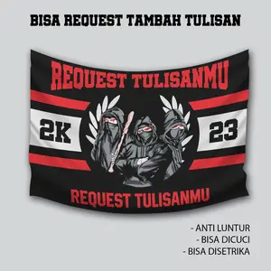 BENDERA SUPORTER JUMBO BEBAS REQUEST | BENDERA KOMUNITAS | BENDERA KAIN Terlaris.