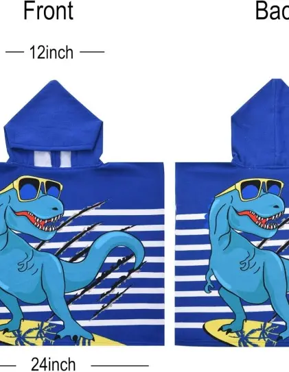 Baju Jubah Handuk Kimono Hoodie Anak Karakter Ponco Poncho Renang Mandi Motif Towel Topi Serap Anak 1 2 3 4 5 6 7 Tahun Pantai Kolam Renang Kids Beach Towel Air Bath Towel Dress Bathrobe Wearable Cloth