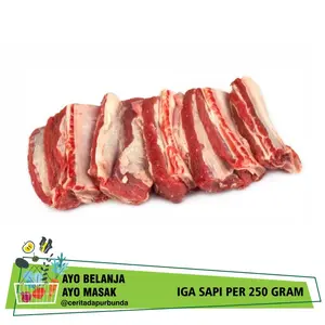 IGA SAPI LOKAL Segar [Tulang dan Daging] per 250 gram
