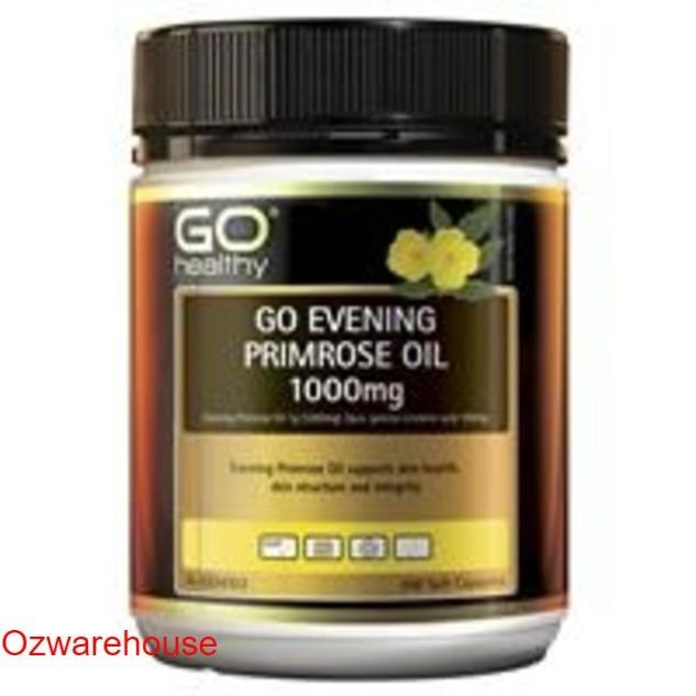 Go Healthy Evening Primose Oil 1000mg 200 Softgel Capsules Exclusive