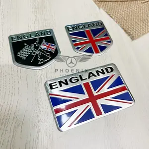 Emblem Plat Bendera England Sticker Tempelan Mobil Motor Plat Inggris