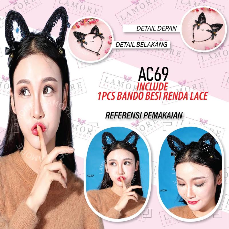 Bando Ear Rabbit Cosplay Lace Aksesoris Lingerie Sexy AC69 - Shop ...