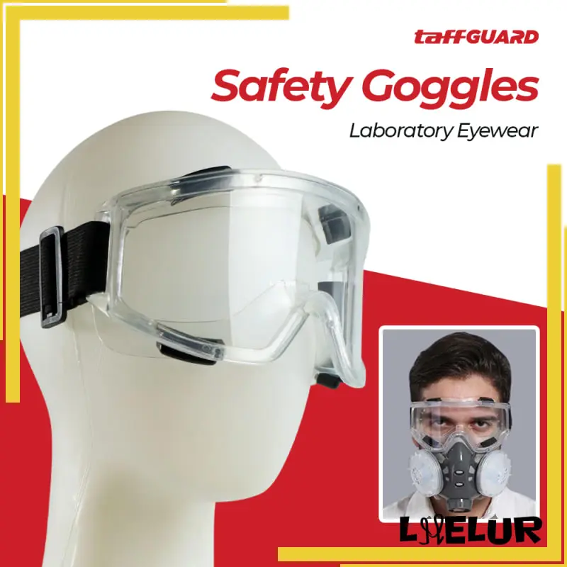 Kacamata Safety Goggles Work Laboratory Eyewar Perlindungan Sinar UV