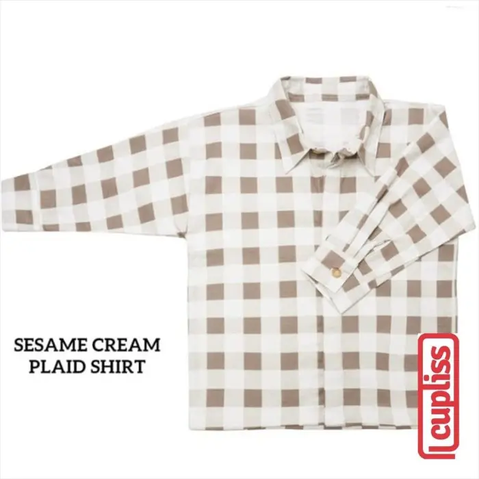 Gambar Little Palmerhaus Plaid Shirt Sesame Cream Kemeja Anak dari Cupliss Kota Tangerang Selatan 5 Tokopedia
