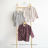 Gambar Little Palmerhaus Plaid Shirt Sesame Cream Kemeja Anak dari Cupliss Kota Tangerang Selatan 3 Tokopedia