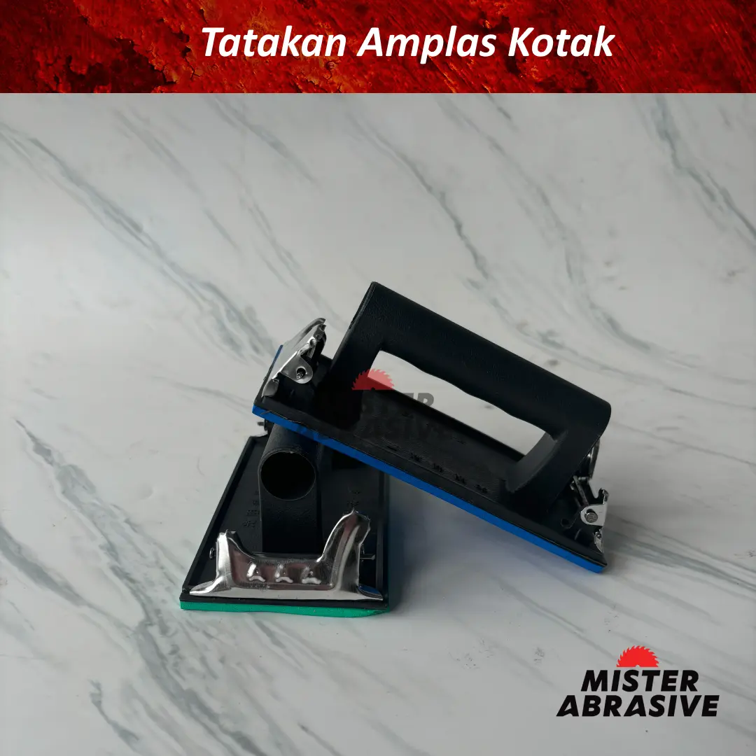 Tatakan Amplas Kotak Sanding Sander Block Gagang Plastik Manual