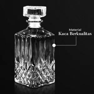 Decanter Glass Bottle Liquor Scotch Luxury 950ml - EJ50HF