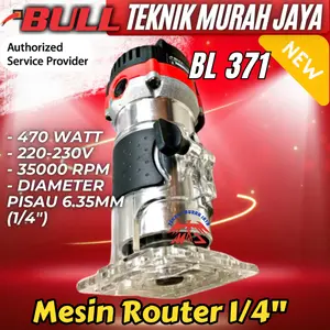 New Bull Bl371 Profil Router 6 Mm Trimmer Kayu Wood Trimmer 1/4" Bl