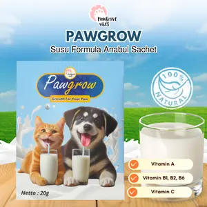 PAWGROW Susu Formula Untuk Anjing Kucing 20g - Goat Milk Powder
